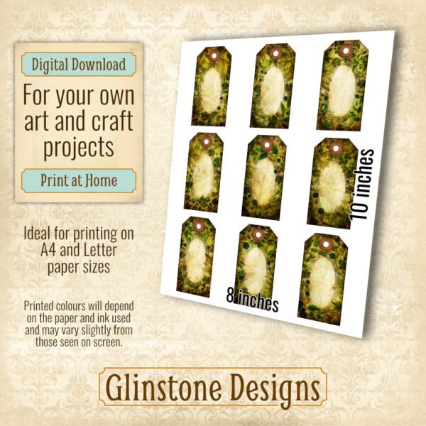 Nine forest hedgerow gift tags details